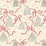 Trees and Bows Gift Wrap