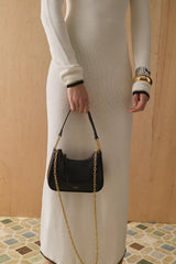 The Loja Bag Black Lizard