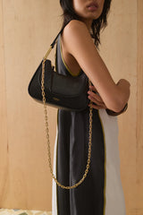 The Loja Bag Black Lizard
