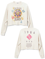 DURAN DURAN USA TOUR 1984 CROPPED SWEATSHIRT