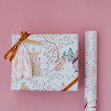 Nutcracker Toile Wrapping Paper Sheets
