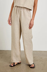 Emmie Linen Pant Heathered Flax