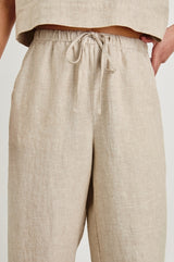 Emmie Linen Pant Heathered Flax