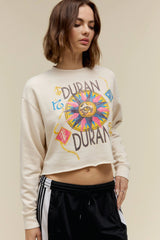 DURAN DURAN USA TOUR 1984 CROPPED SWEATSHIRT