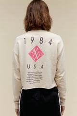 DURAN DURAN USA TOUR 1984 CROPPED SWEATSHIRT