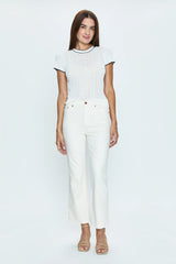 ALLY HIGH RISE VINTAGE ANKLE in EGGSHELL