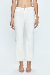 ALLY HIGH RISE VINTAGE ANKLE in EGGSHELL