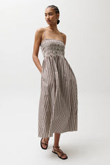 Bianca Shirred Bodice Dress