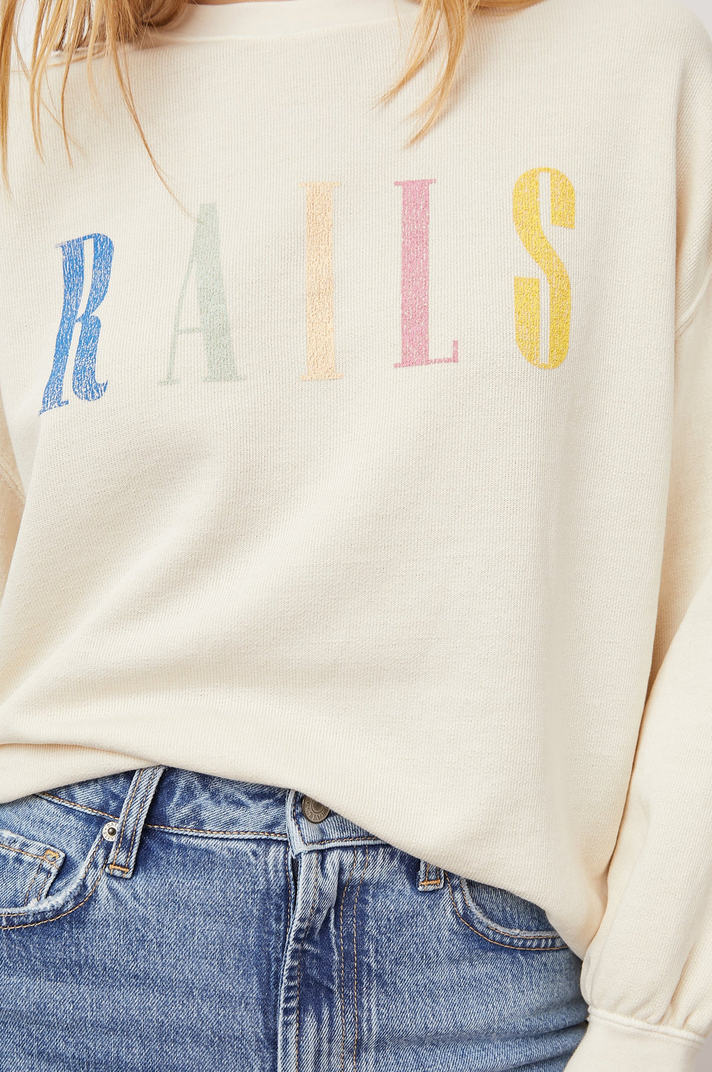 NEW sold RAILS SIGNATURE SWEATSHIRT - VINTAGE ROSE