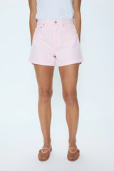 Saige High Rise A-Line Short - Blush