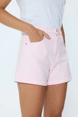 Saige High Rise A-Line Short - Blush