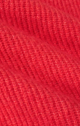 Medina Rib Cardigan Red Lotus