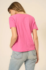 Plata Notched Neck Tee