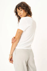 Plata Notched Neck Tee