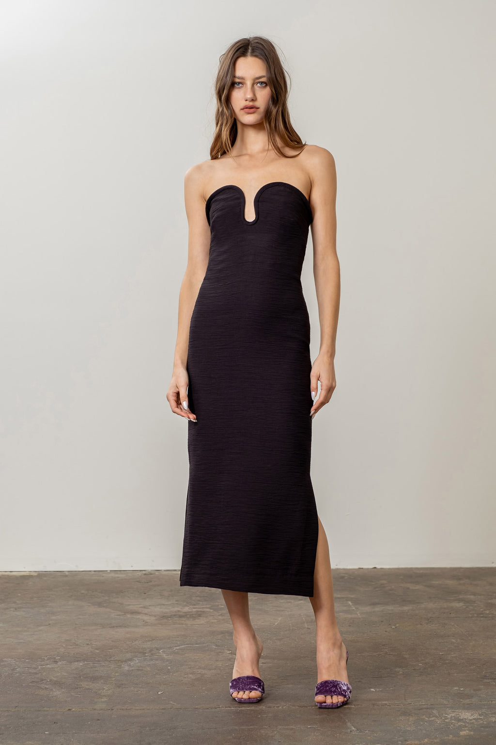 plunge tie midi dress Plunge Midi Dress – Traveling Chic Boutique, VA