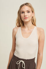 Racerback Ribbed Bodysuit