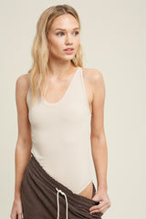 Racerback Ribbed Bodysuit