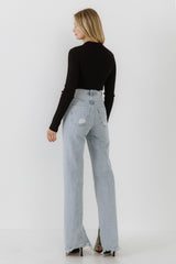 Collared Knit Bodysuit
