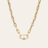 Carabiner Amulet Link Necklace