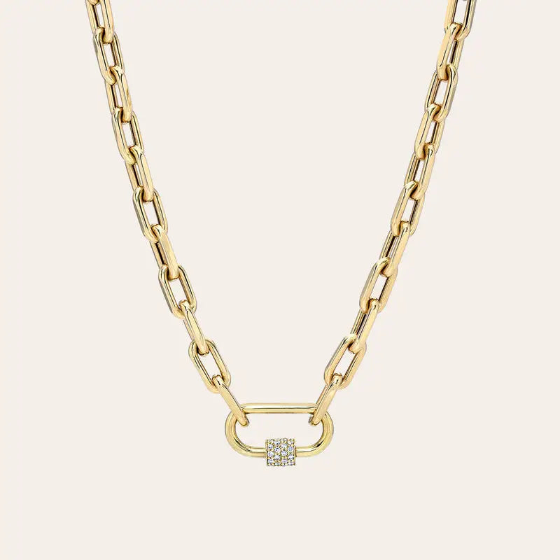 Carabiner Amulet Link Necklace