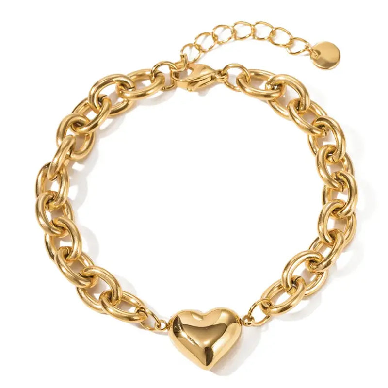 Heart Charm Bracelet