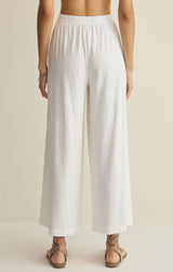 Scout Jersey Crop Flare Pant White