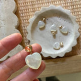 Gemma Mother of Pearl Heart Choker Necklace