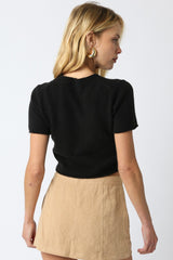 Fuzzy Knit Tee