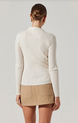 Eliot Collared Button-Up Sweater