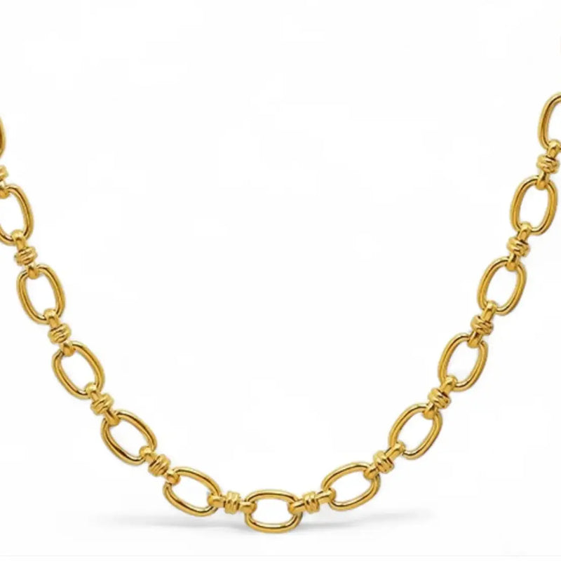 Rio Eternal Rope and Link Steel Necklace