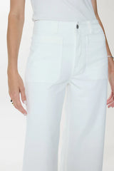Zooey Patch Pocket Utility Pant - Le Blanc
