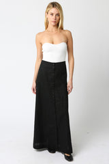 Finjie Button Skirt