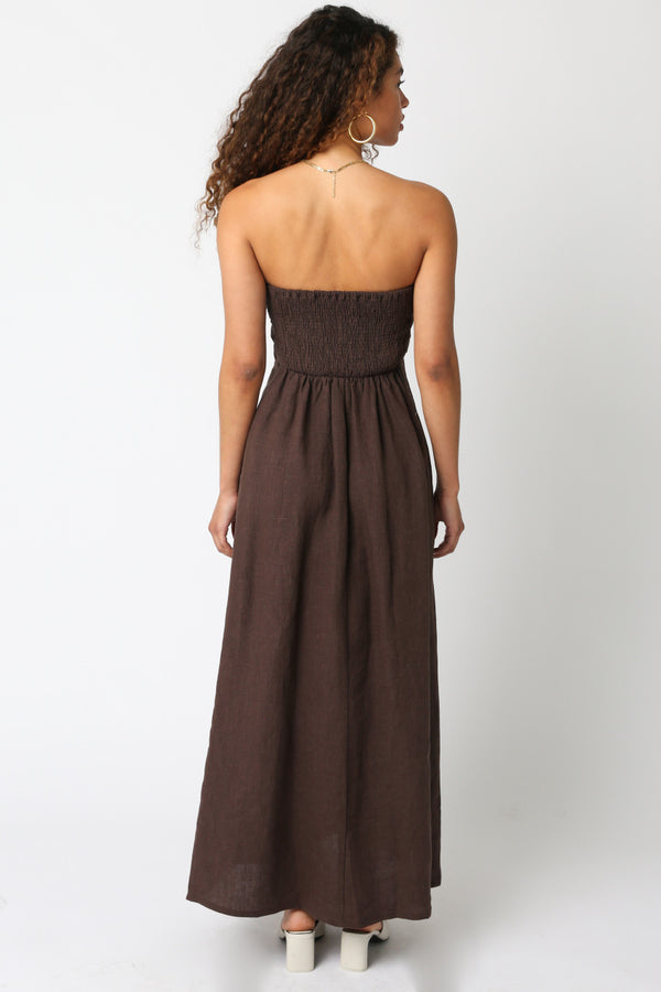 Strapless Espresso Dress