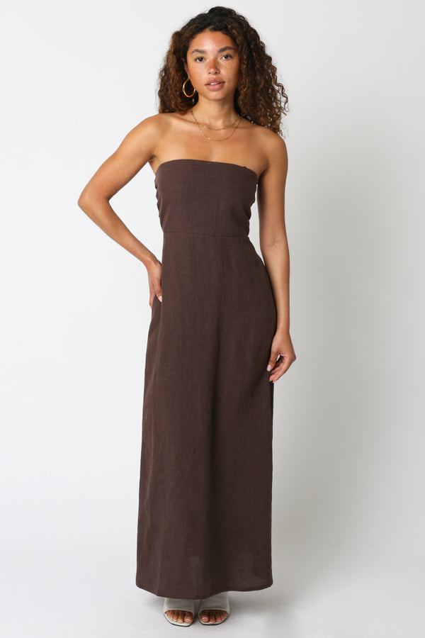 Strapless Espresso Dress
