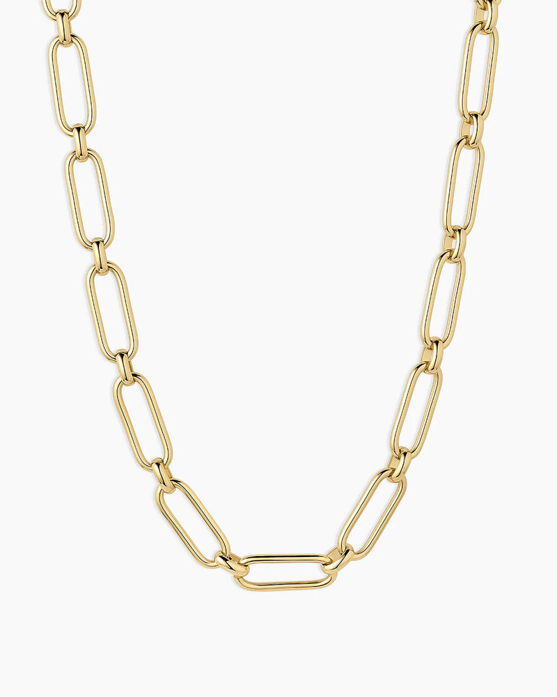 Zoey Statement Evil Eye Coin Link Necklace