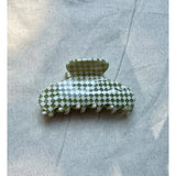 Olive Checker Everyday Claw