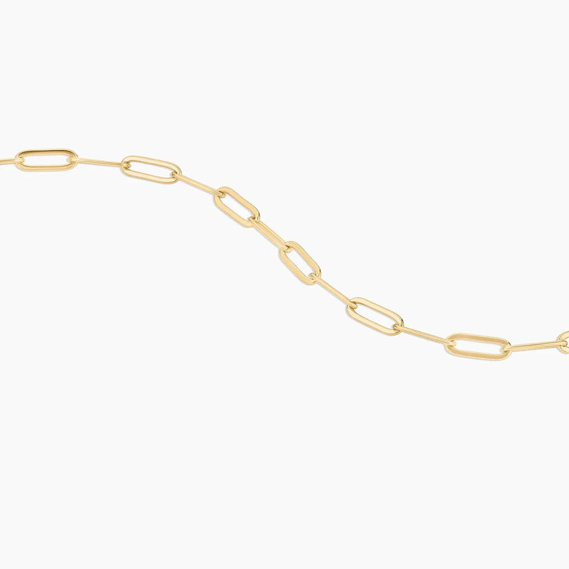 Malene Mother of Pearl Paperclip Necklace