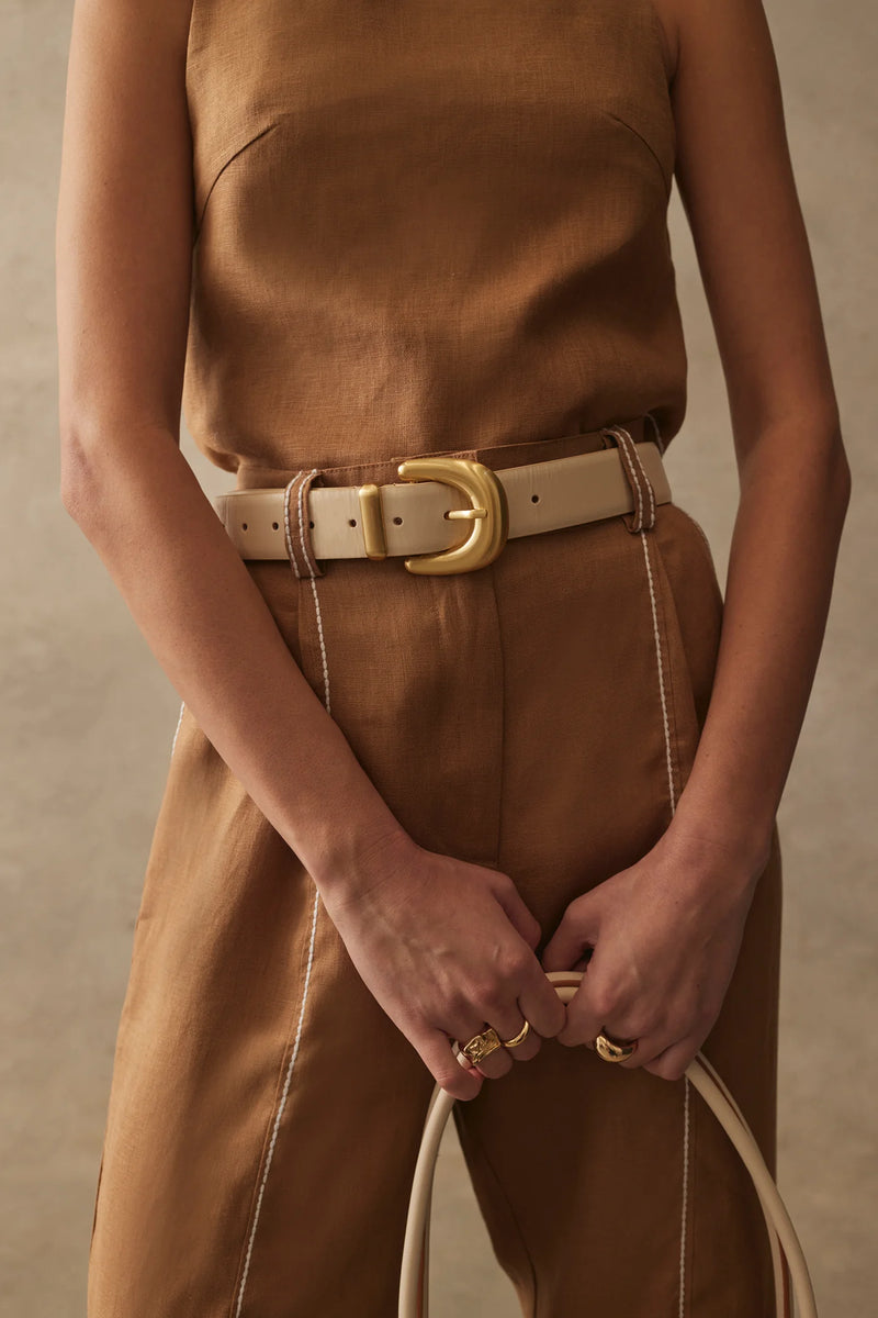 Myrna Belt Ecru