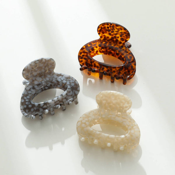 Lucie Vintage Stone | Classic Mini Bubble Claw Clip