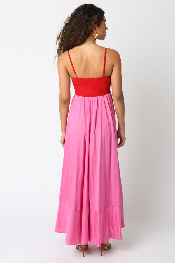Color Block Maxi Dress