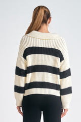 Black & White Stripe Sweater