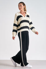 Black & White Stripe Sweater