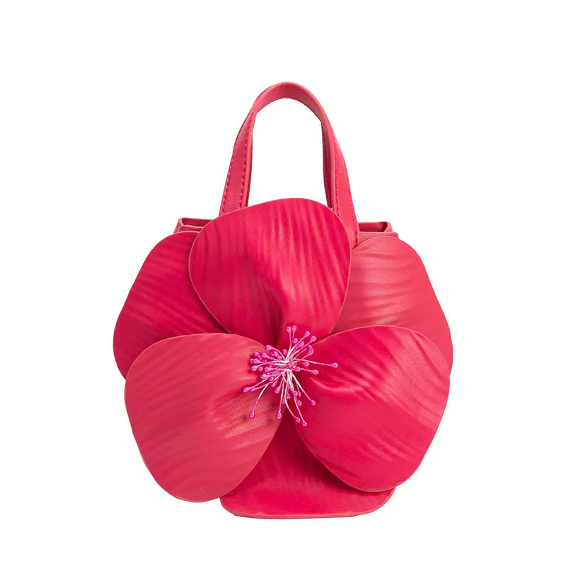Monroe Fuchsia Flower Handbag