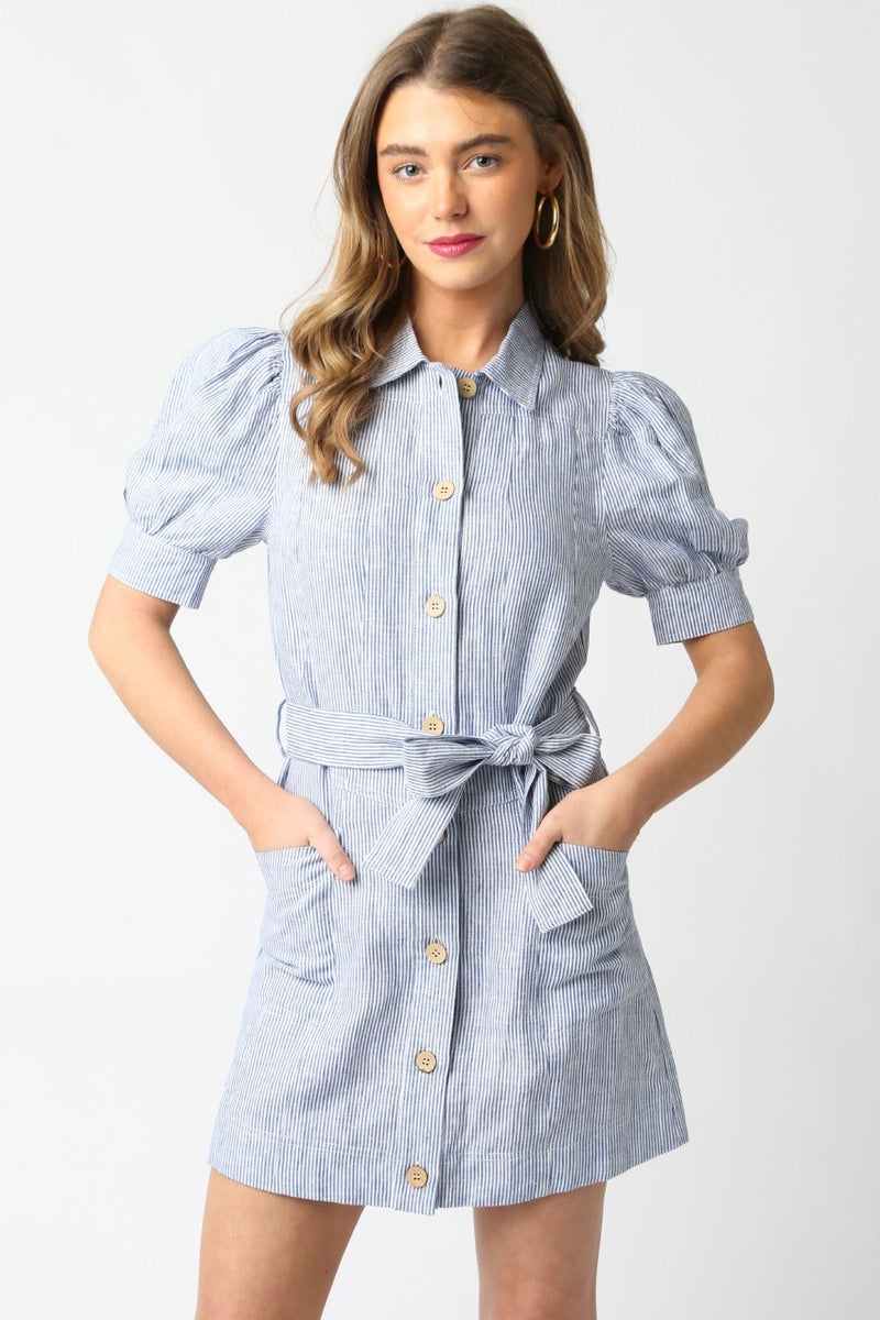 Stripe Linen Dress