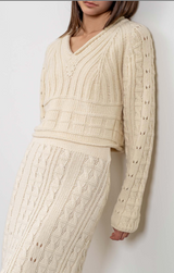 V-Neck Long Sleeve Sweater