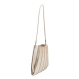 Carrie Bone Pleated Shoulder Bag