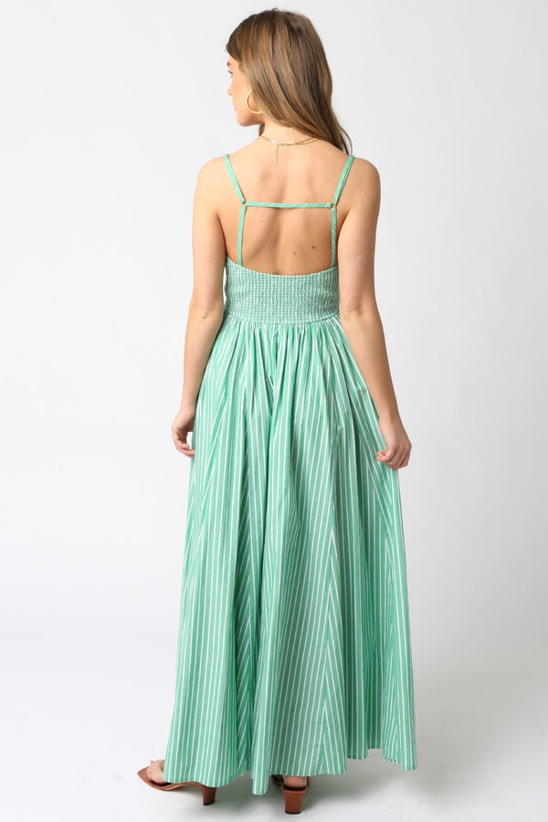 Green Stripe Maxi
