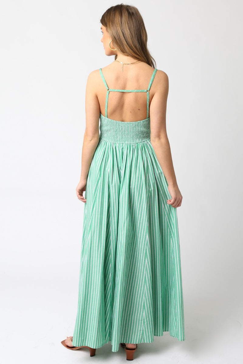 Green Stripe Maxi