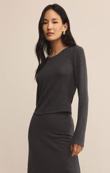 Demure Cropped Long Sleeve