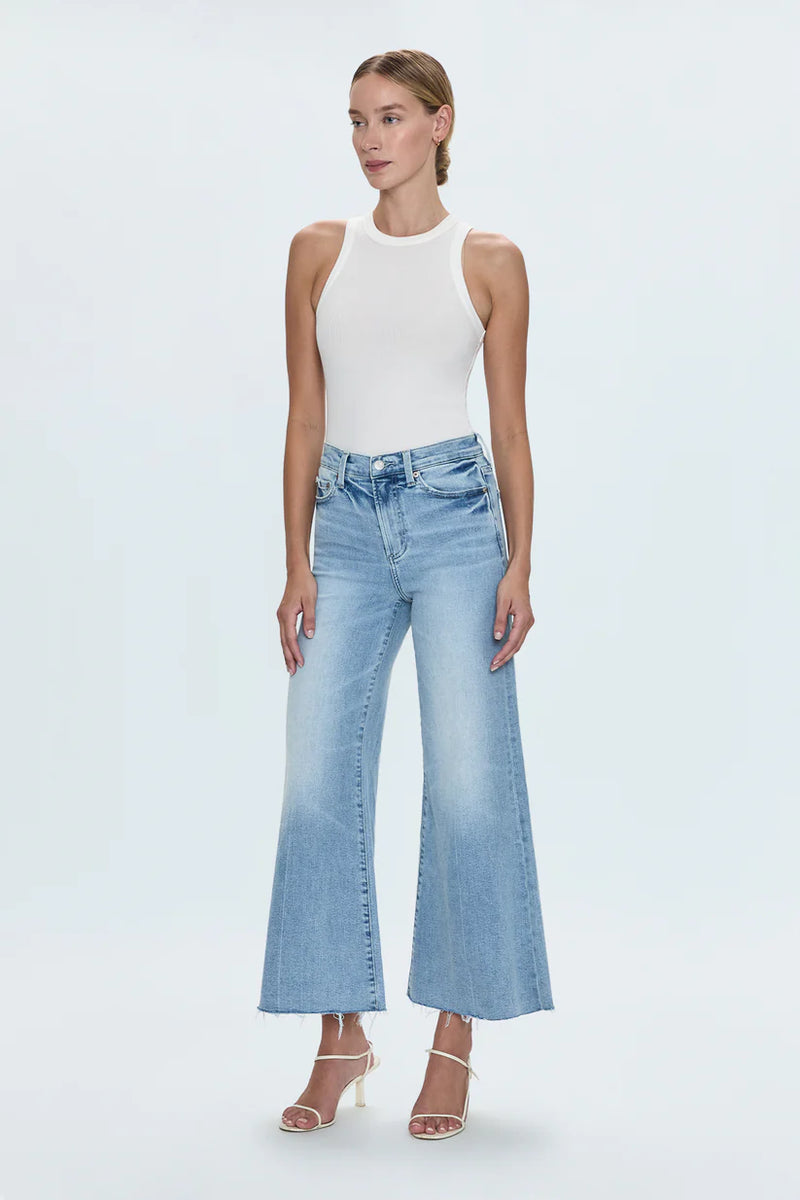 Izzy Mid Rise Wide Leg Crop